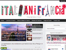 Tablet Screenshot of italianifrancia.com